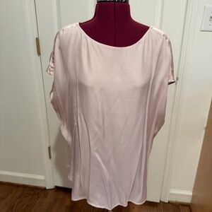Vince Satin Blouse in Fog